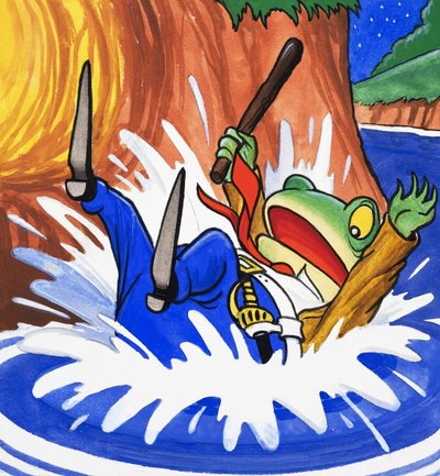 Il signor Toad cade in acqua da English School