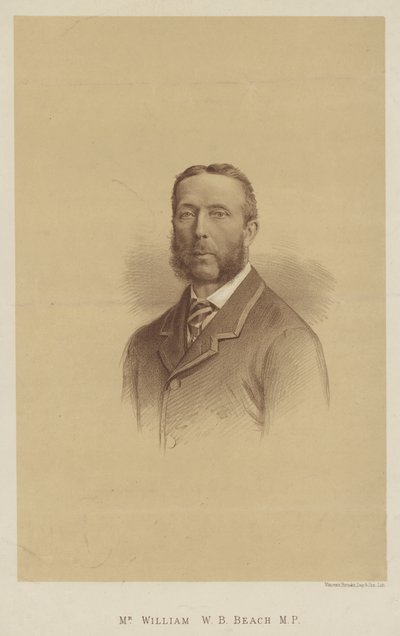 Mr William W B Beach, MP (litografia) da English School