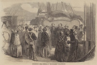 Partenza della Signora Chisholm per l