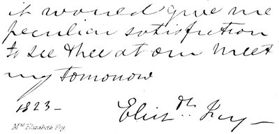 Mrs Elizabeth Fry da English School