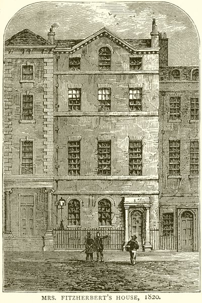 Casa di Mrs. Fitzherbert, 1820 da English School