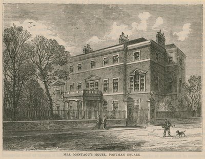 Casa di Mrs Montagu, Portman Square, Londra da English School