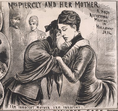 La signora Piercey e sua madre, Illustrated Police News, 22 novembre 1890 (stampa) da English School