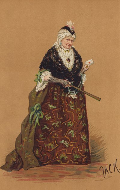 Mrs Stirling come Mrs Malaprop, nella commedia 
