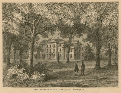 Casa della signora Thrale a Streatham da English School