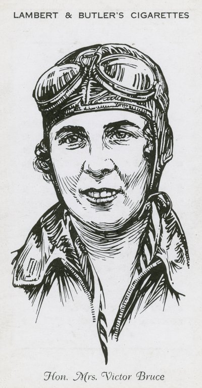 Mrs Victor Bruce, aviatrice inglese, pilota da corsa e pilota di motoscafi da English School