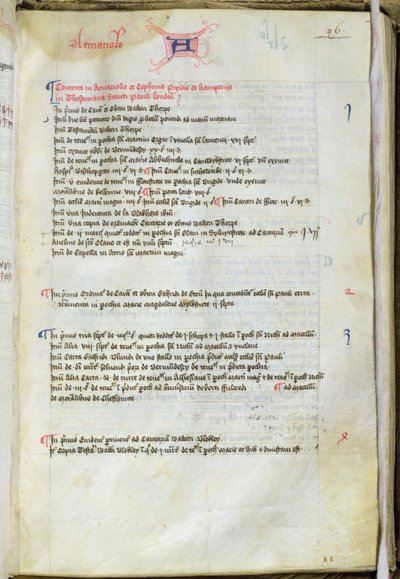 Ms.25511 fol.36r Inventario di Dean Lyseux, Cattedrale di San Paolo, 1440 da English School