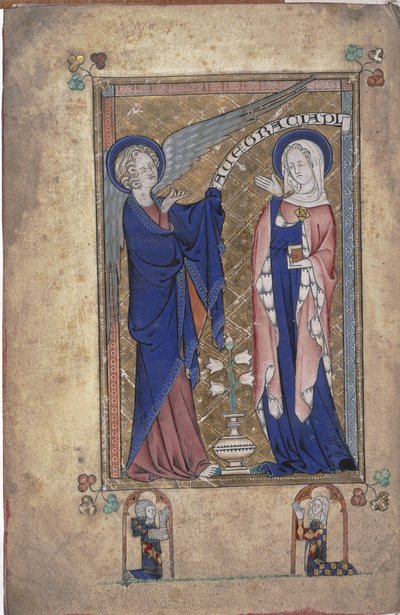 Annunciazione alla Vergine, dal Grey-Fitzpayne Hours da English School