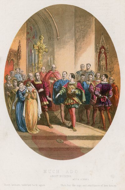 Molto rumore per nulla, Atto IV scena i da English School