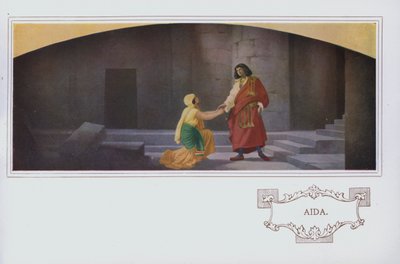 Murales nel ristorante Peter Robinson: Aida (litografia a colori) da English School