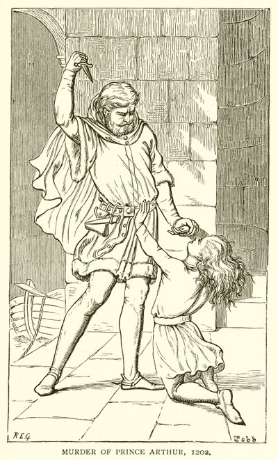 Assassinio del principe Arturo, 1202 da English School