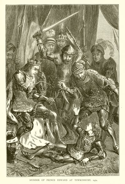 Omicidio del Principe Edoardo a Tewkesbury, 1471 da English School