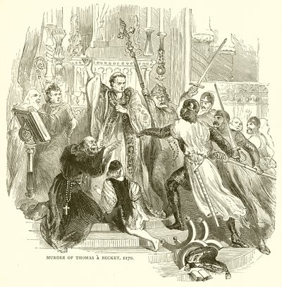 Omicidio di Thomas Becket, 1170 da English School