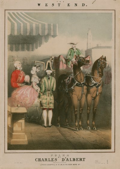 Partitura musicale per The West End, una polka di Charles DAlbert da English School