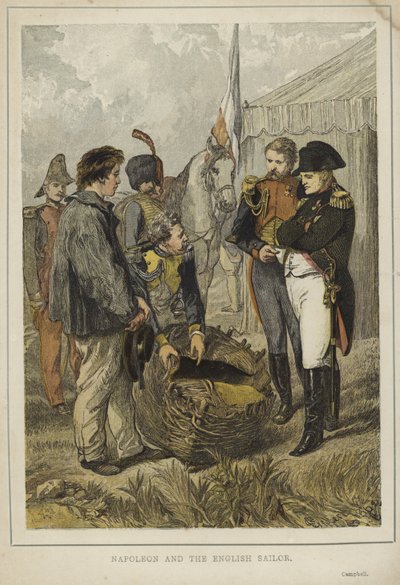 Napoleone Bonaparte e il marinaio inglese da English School