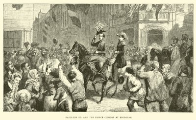Napoleone III e il Principe Consorte a Boulogne da English School