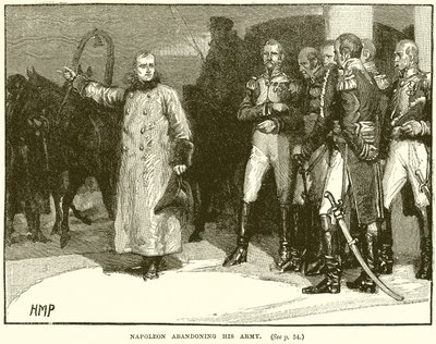 Napoleone abbandona il suo esercito da English School