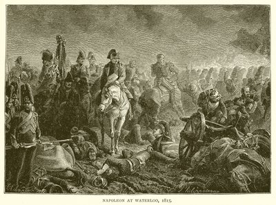 Napoleone a Waterloo, 1815 da English School