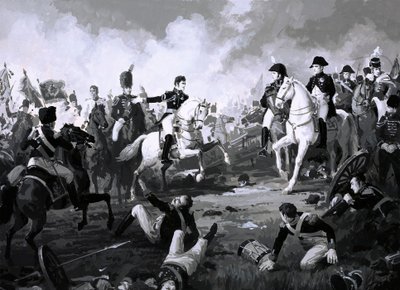 Napoleone trionfa alla Battaglia di Austerlitz da English School