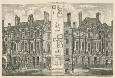 Ospedale Nazionale per i Deformi, Great Portland Street e Bolsover Street da English School