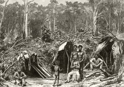 Accampamento degli Aborigeni Nativi, c.1880, da 