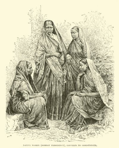 Donne native (Presidenza di Bombay), convertite al cristianesimo da English School