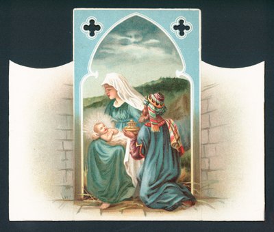 Scena della Natività, Cartolina di Natale da English School