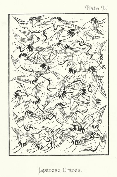 Natura in ornamento: Gru giapponesi da English School