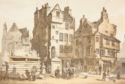 Casa Netherbow, Edimburgo come era nel 1843, da 