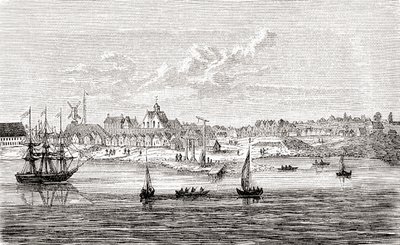 Nuova Amsterdam, un insediamento olandese del XVII secolo sulla punta meridionale dell