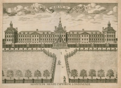 Nuovo Ospedale Bedlam, Moorfields, Londra da English School