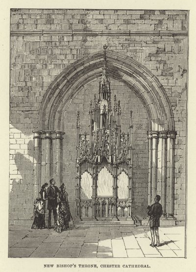 Nuovo trono del vescovo, cattedrale di Chester da English School