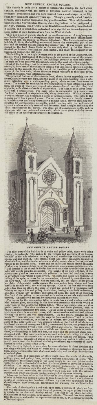 Nuova Chiesa, Argyle-Square da English School