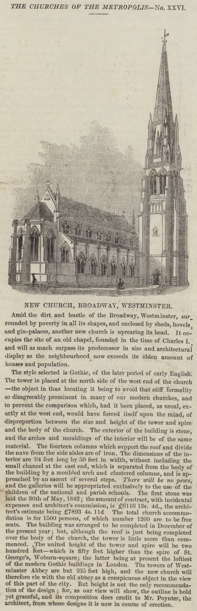 Nuova Chiesa, Broadway, Westminster da English School