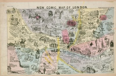 Nuova mappa comica di Londra da English School