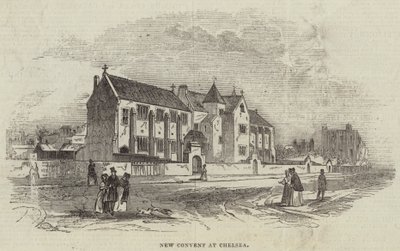 Nuovo convento a Chelsea (incisione) da English School