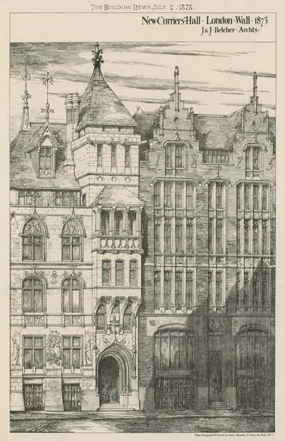 Nuova Curriers Hall, London Wall da English School