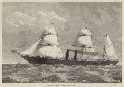 Nuova nave di dispaccio, HMS Iris, costruita in acciaio da English School