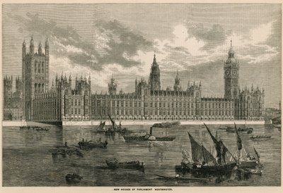 Nuove Case del Parlamento, Westminster, Londra da English School