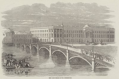 Il nuovo ponte di ferro a San Pietroburgo da English School