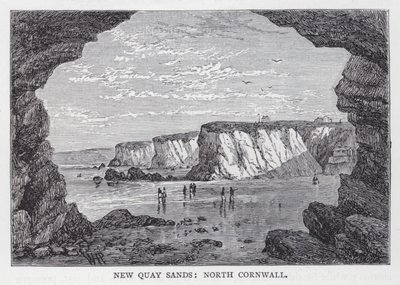New Quay Sands, North Cornwall (incisione) da English School