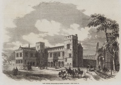 Nuovi Edifici Scolastici al Eton College (incisione) da English School