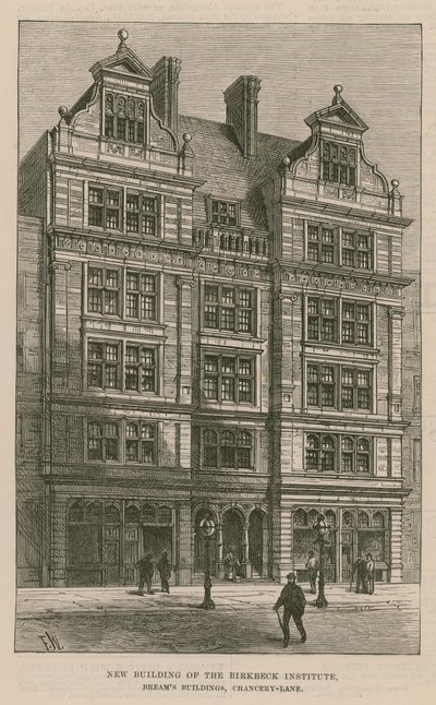 Nuovo edificio del Birkbeck Institute, Breams Buildings, Chancery Lane, Londra da English School
