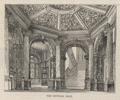 Nuovo edificio del Constitutional Club in Northumberland Avenue: La Sala Centrale da English School