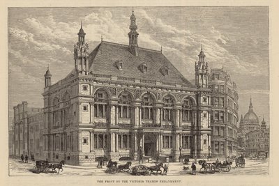 Nuovi edifici della City of London School: La facciata sul Victoria Thames Embankment da English School