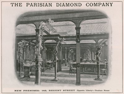 Nuovi locali della Parisian Diamond Company, 143 Regent Street, Londra da English School
