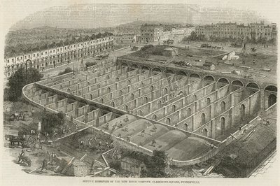 Nuovo serbatoio della New River Company, Claremont Square, Pentonville da English School