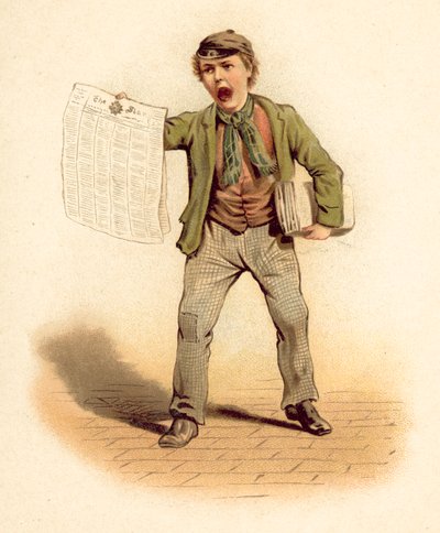 Venditore di giornali da English School