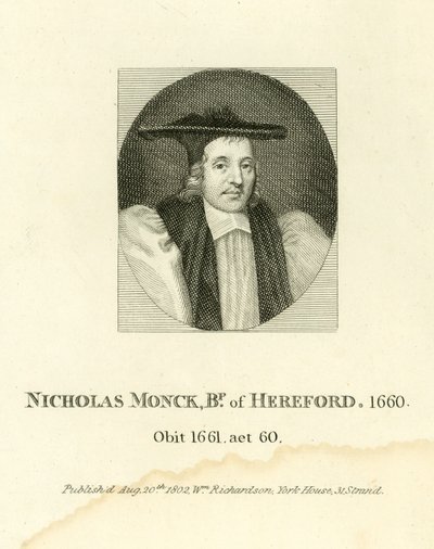 Nicholas Monck, Vescovo di Hereford da English School