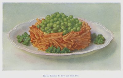 Nido di patate con piselli da English School